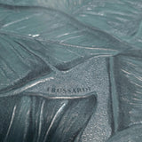 Z30305 Tropical banana palm Leaves teal blue green botanical textured leaf wallpaper 3D
