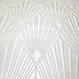 Z30314 Beige champagne cream textured modern diamond Geometric fan Art Deco wallpaper