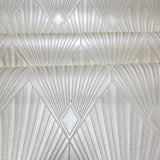 Z30314 Beige champagne cream textured modern diamond Geometric fan Art Deco wallpaper