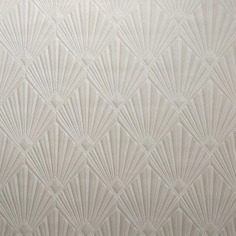 Z30314 Beige champagne cream textured modern diamond Geometric fan Art Deco wallpaper