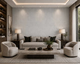 Z30317 Taupe beige gray raised textured modern diamond Geometric fan Art Deco wallpaper