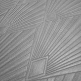 Z30317 Taupe beige gray raised textured modern diamond Geometric fan Art Deco wallpaper