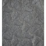 Z34908 Embossed feather-like motif Layered leaf dark gray gold heavy textured wallpaper
