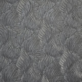 Z34908 Embossed feather-like motif Layered leaf dark gray gold heavy textured wallpaper
