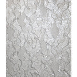 Z34909 Embossed light gray tan brass gold heavy textured faux stitched fabric wallpaper

