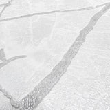 Z34917 Grayish off white cream faux marble cracked plaster textured embossed Wallpaper