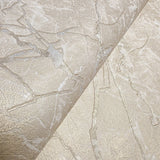 Z34919 Ivory gold brass gold metallic faux marble cracked plaster textured Wallpaper 3D