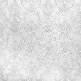 Z34925 Ivory gold brass gold metallic faux plaster textured Victorian damask Wallpaper
