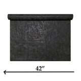 Z34928 Plain Dark gray black Charcoal Faux concrete plaster Textured modern Wallpaper
