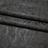 Z34928 Plain Dark gray black Charcoal Faux concrete plaster Textured modern Wallpaper
