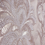 Z34931 Embossed Rose gold metallic faux plaster textured Victorian damask Wallpaper 3D
