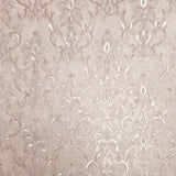 Z34931 Embossed Rose gold metallic faux plaster textured Victorian damask Wallpaper 3D
