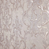 Z34931 Embossed Rose gold metallic faux plaster textured Victorian damask Wallpaper 3D

