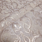Z34931 Embossed Rose gold metallic faux plaster textured Victorian damask Wallpaper 3D
