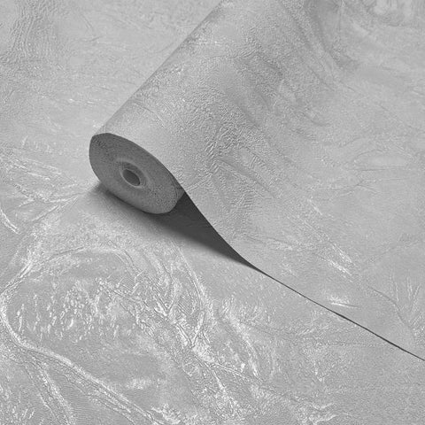 Z34934 Plain Contemporary light gray Faux concrete plaster Textured modern Wallpaper 3D