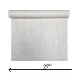 Z42606 Embossed White modern faux silk fabric textured wavy lines modern wallpaper roll
