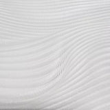 Z42606 Embossed White modern faux silk fabric textured wavy lines modern wallpaper roll
