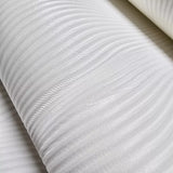 Z42606 Embossed White modern faux silk fabric textured wavy lines modern wallpaper roll
