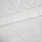 Z42606 Embossed White modern faux silk fabric textured wavy lines modern wallpaper roll
