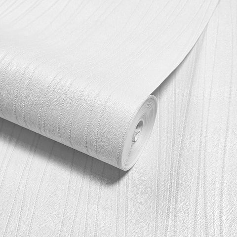 Z46014 Modern wave lines cream off white Faux leather Imitation Textured Wallpaper roll