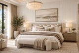 Z46019 Modern wave lines soft beige cream Faux leather Imitation Textured Wallpaper 3D