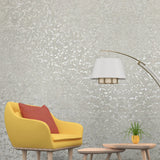 Z46036 Plain Contemporary Shimmer golden gray metallic Faux plaster Textured Wallpaper
