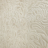 Z64802 Embossed leaf damask heavy textured faux fabric rose beige cream pearl wallpaper
