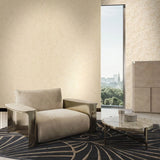 Z64802 Embossed leaf damask heavy textured faux fabric rose beige cream pearl wallpaper
