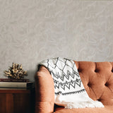 Z64803 Shimmer rose beige tan cream modern wallpaper textured faux wavy silk fabric 3D
