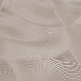 Z64803 Shimmer rose beige tan cream modern wallpaper textured faux wavy silk fabric 3D
