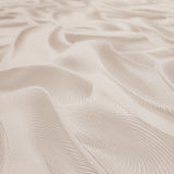 Z64803 Shimmer rose beige tan cream modern wallpaper textured faux wavy silk fabric 3D
