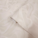 Z64803 Shimmer rose beige tan cream modern wallpaper textured faux wavy silk fabric 3D
