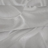 Z64806 Satin Taupe cream modern lux waves wallpaper textured faux wavy silk fabric 3D
