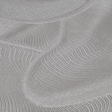 Z64806 Satin Taupe cream modern lux waves wallpaper textured faux wavy silk fabric 3D

