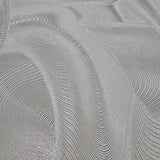 Z64806 Satin Taupe cream modern lux waves wallpaper textured faux wavy silk fabric 3D
