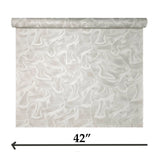 Z64809 Champagne beige cream modern waves wallpaper textured faux wavy silk fabric 3D
