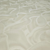 Z64809 Champagne beige cream modern waves wallpaper textured faux wavy silk fabric 3D
