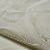 Z64809 Champagne beige cream modern waves wallpaper textured faux wavy silk fabric 3D
