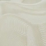 Z64809 Champagne beige cream modern waves wallpaper textured faux wavy silk fabric 3D
