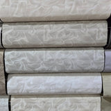 Z64809 Champagne beige cream modern waves wallpaper textured faux wavy silk fabric 3D
