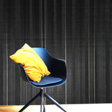 Z64842 Embossed stripes black gold metallic lines striped modern wallpaper textured 3D
