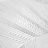 Z64843 Geo art deco wave Contemporary ivory off white shell lines textured wallpaper 3D
