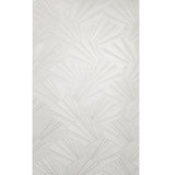 Z64843 Geo art deco wave Contemporary ivory off white shell lines textured wallpaper 3D
