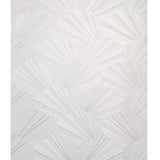 Z64843 Geo art deco wave Contemporary ivory off white shell lines textured wallpaper 3D
