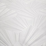Z64843 Geo art deco wave Contemporary ivory off white shell lines textured wallpaper 3D
