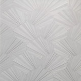 Z64846 Geometric wave drop ivory beige cream brass metallic lines textured wallpaper 3D