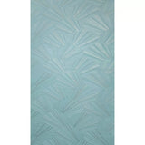 Z64847 Geo wave drop light blue turquoise silver metallic lines textured wallpaper roll