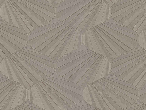 Z64851 Geometric wallpaper Contemporary brown gray gold metallic lines textured 3D