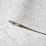 Z66813 Floral beige off white cream plants branches leaves textured modern wallpaper 3D