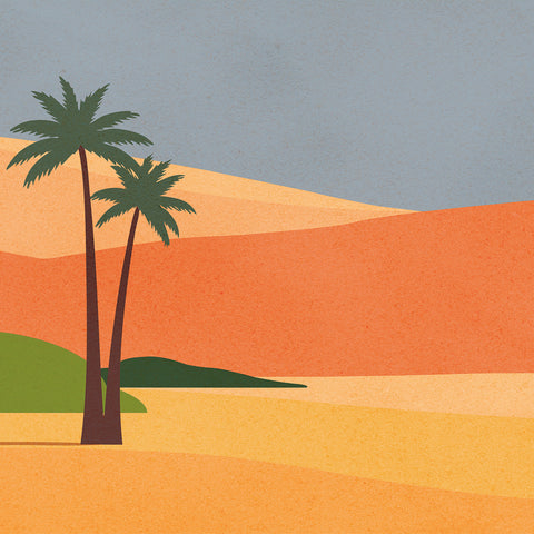 Z70756 Desert Landscape Marrakech Panel Wallpaper 